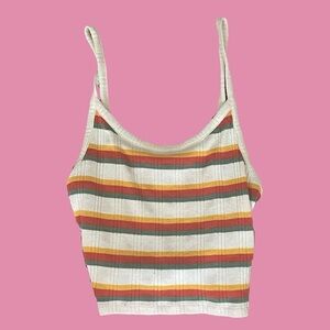 Forever 21 Multicolor Striped Tank Top